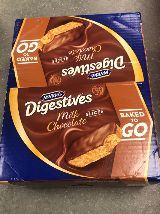 McVities Digestives Milk Chocolate Slices 12x54g for £14.59