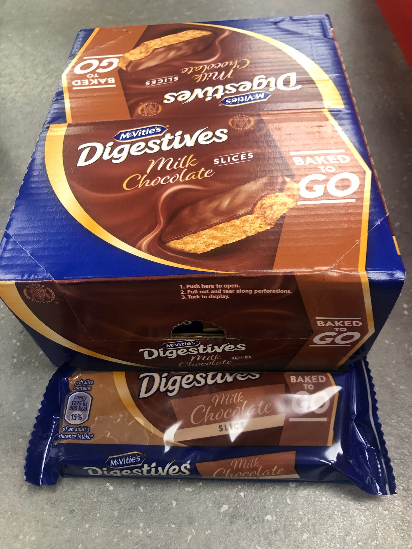 McVities Digestives Milk Chocolate Slices 12x54g for £14.59