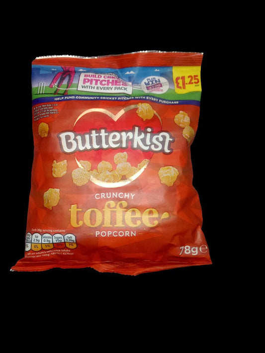 Butterkist Crunchy Toffee Popcorn 12 x 70g for £18.75