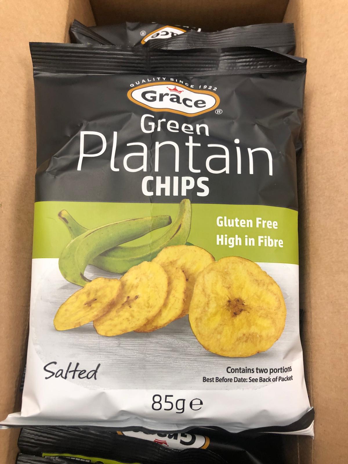 Grace Green Plantain Chips 9 x 85g -£11.99