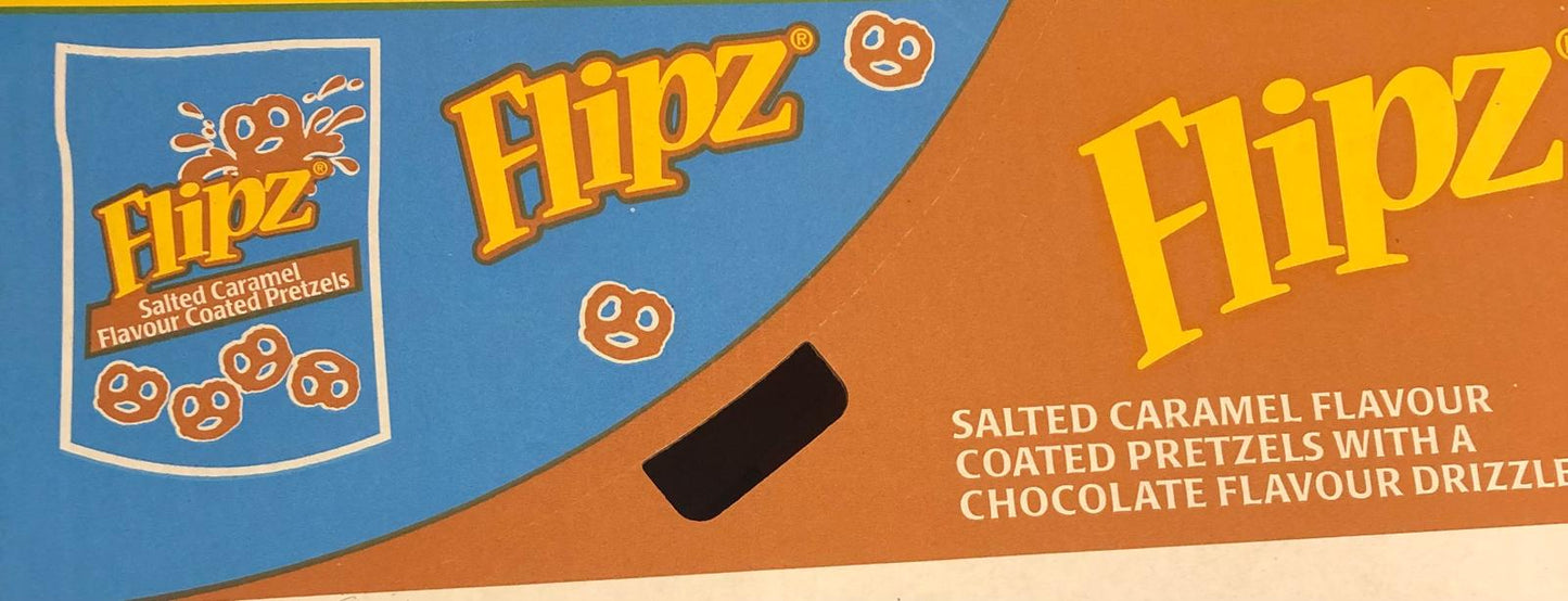 Flipz Salted Caramel Flavour Coated Pretzels 12 x 80g -£14.99