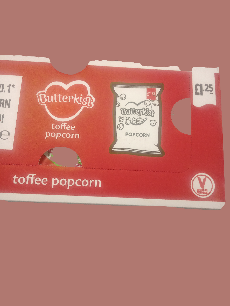 Butterkist Crunchy Toffee Popcorn 12 x 70g for £18.75