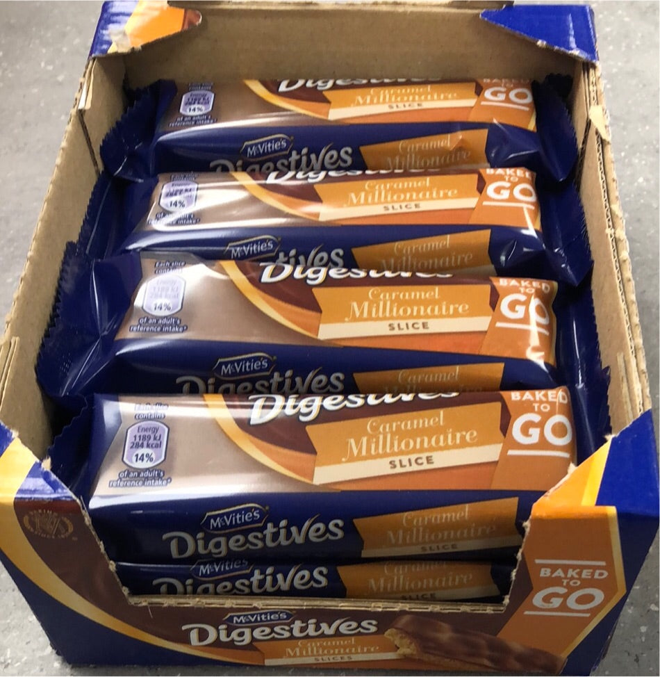 McVities Digestives Caramel Slices 12 x 51.5g for £11.98