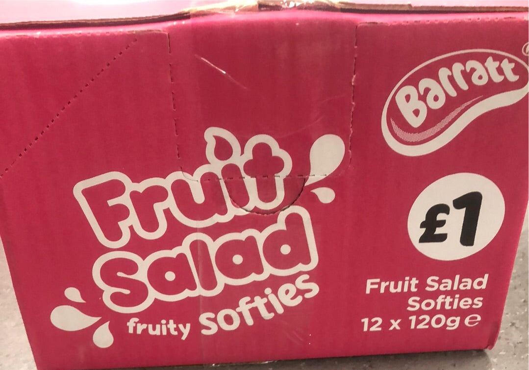 Barratt Fruit Salad Fruity Softies 12 x 120g for £15.24