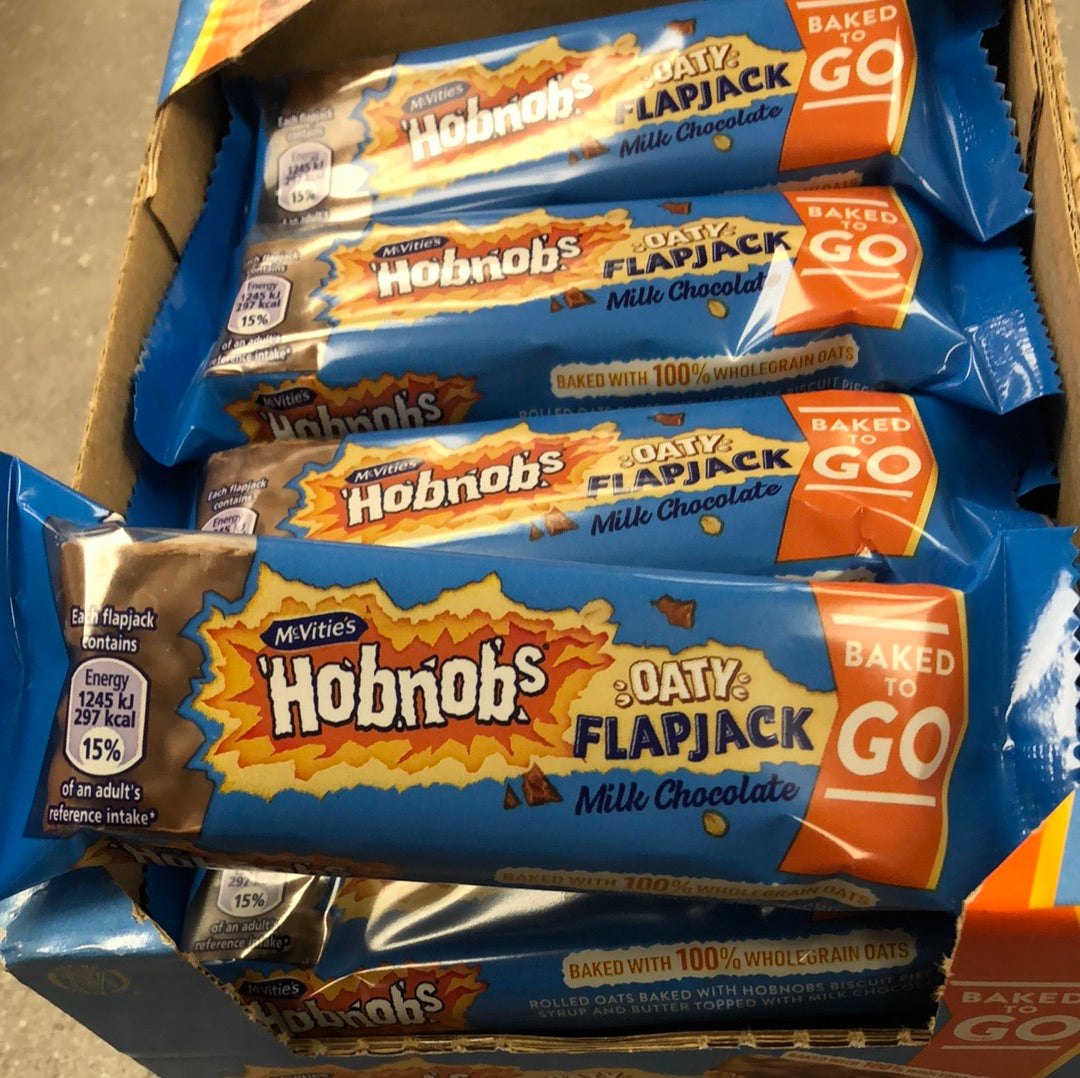 McVities Hobnobs Milk Chocolate Oaty Flapjacks 12 x 59g -£11.98