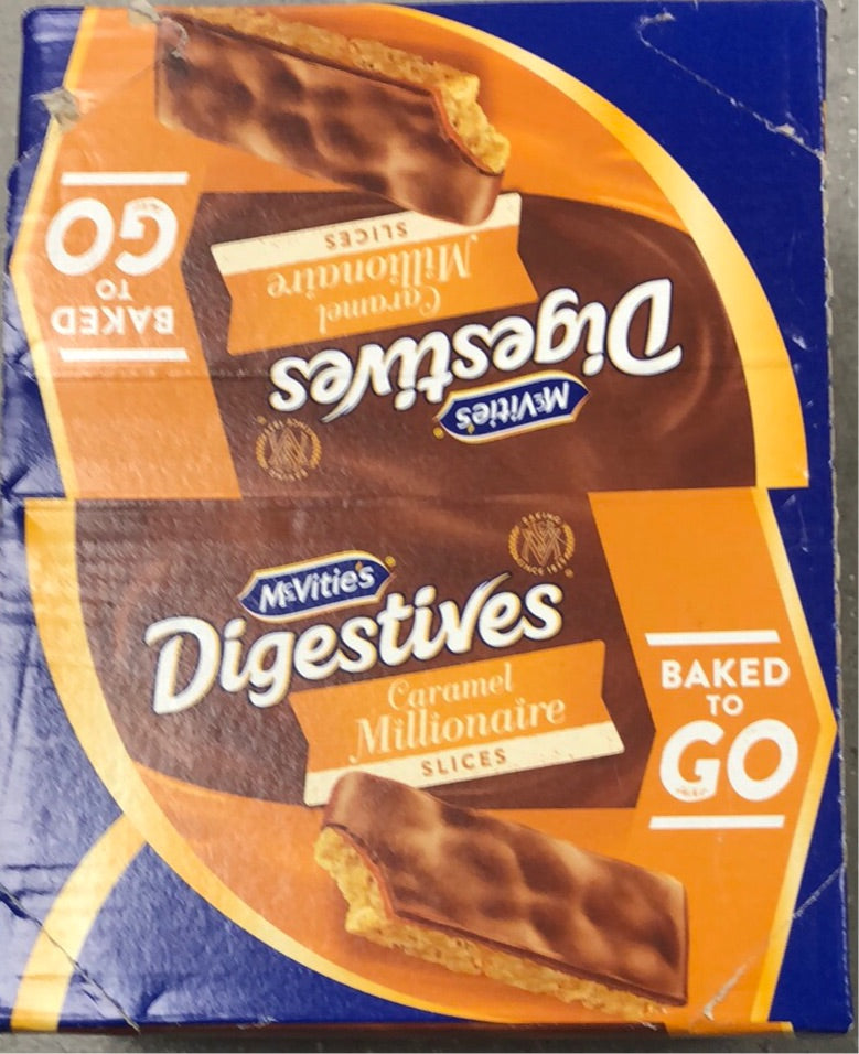 McVities Digestives Caramel Slices 12 x 51.5g for £11.98